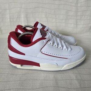 Nike Youth Jordan 2/3 White/Varsity Red-Sail Shoes Sneakers FD0384-161 Size 7Y